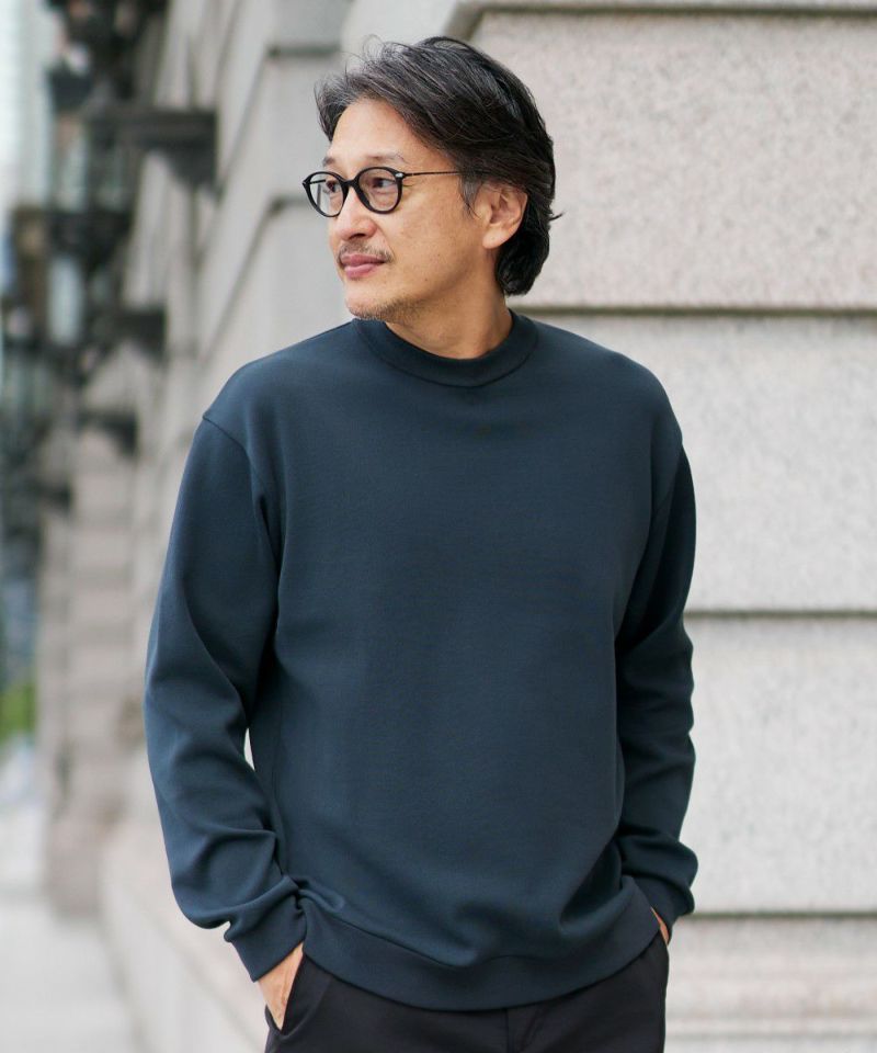 メンズファッション -クリエイティブ・ニット クルーネックスウェット